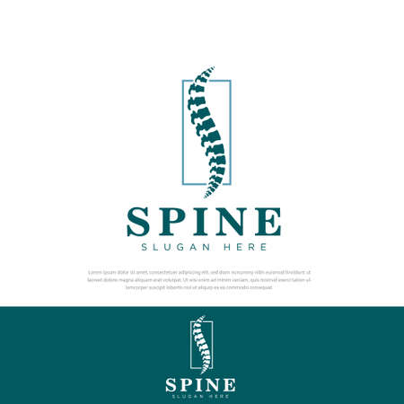 Spine for medical logo,bone symbol,icons,design templatesのイラスト素材