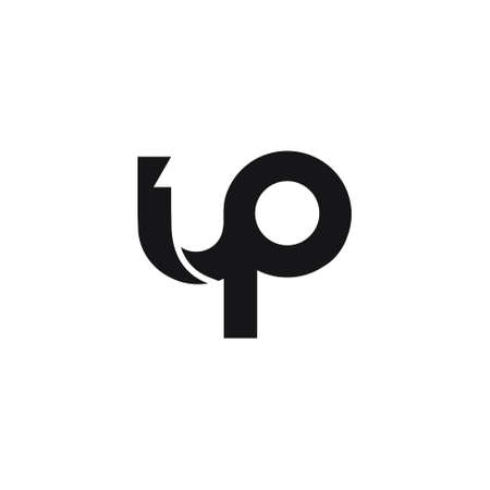 UP Abstract text design symbol illustration templateのイラスト素材