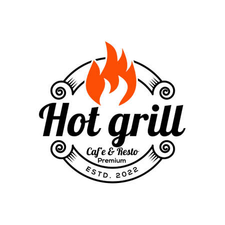Logo design illustration Hot Girl Logo Templatesのイラスト素材