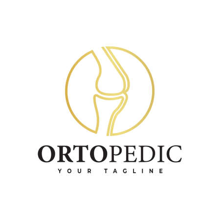 Orthopedic design logo, Health Bone Care Template, simple symbol.のイラスト素材