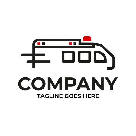 Fast Ambulance Medical Car Design, Medical Logo,symbol,health,doctor,first aid.のイラスト素材