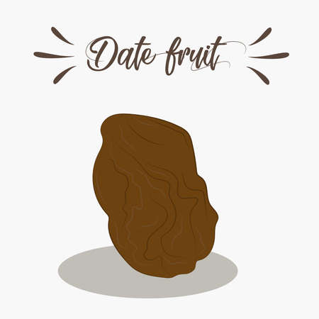 drawn date fruit with a signatureのイラスト素材