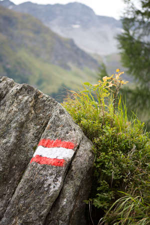 High altitude idyllic alpine landscape at austriaの写真素材