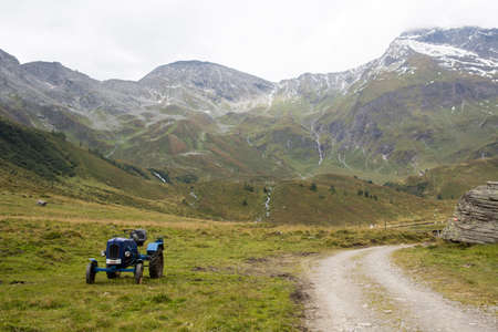 High altitude idyllic alpine landscape at austriaの写真素材