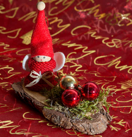 beautiful christmas decoration with a christmas Angel  and Zimtの写真素材