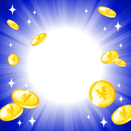 It's an image of accumulating lots of money and becoming rich.のイラスト素材
