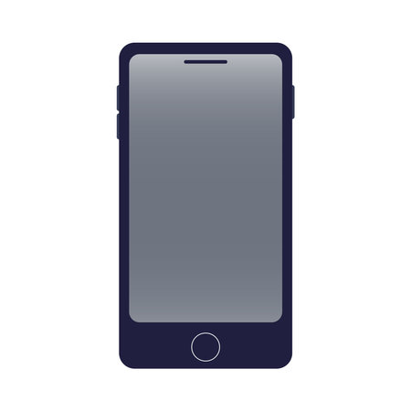 Illustration of a smartphone showing nothing.のイラスト素材