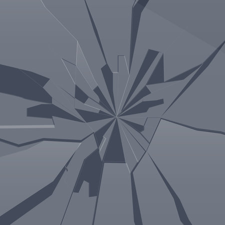 Vector illustration of a broken glass surfaceのイラスト素材