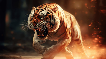 Siberian Tiger - Panthera tigris altaicaの素材