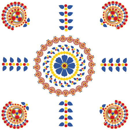 rangoli designのイラスト素材