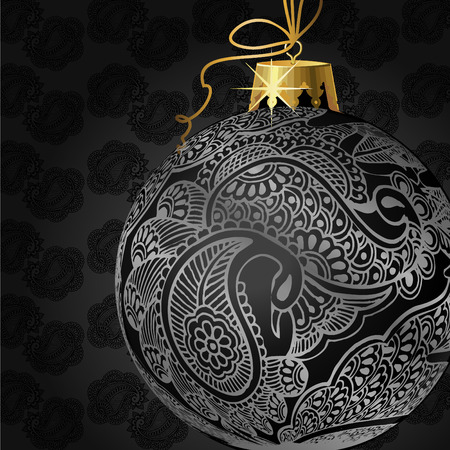 christmas ball illustrationのイラスト素材