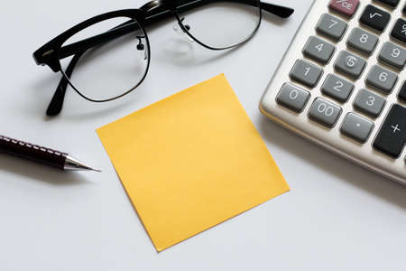 Background white isolate equipment office concept.の写真素材