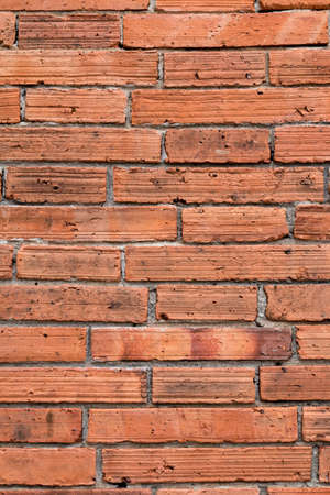 Building of brickwork background.