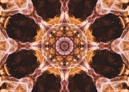 Brown Fractal Abstract Background Art