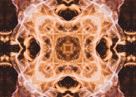 Brown Fractal Abstract Background Art