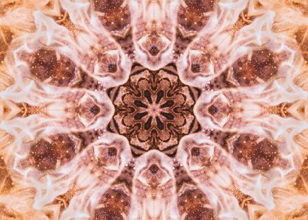 Brown Fractal Abstract Background Artの写真素材