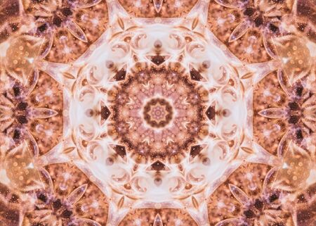 Brown Fractal Abstract Background Art