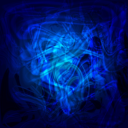 Swirl abstract mystical luminous blue background.Vector illustration.のイラスト素材