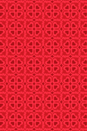 Seamles Heart Background Pattern Vector for Valentine or Lovely Moment, Love Heart Design Also Can Be Use for Poster or Printed on Shirtのイラスト素材