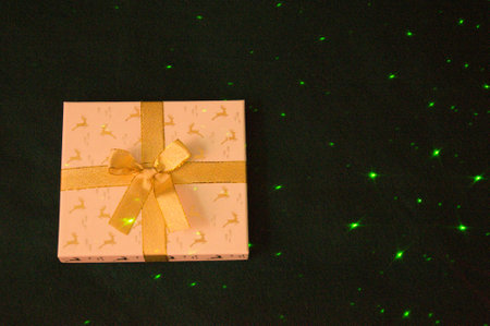 christmas star on black backgroundの写真素材