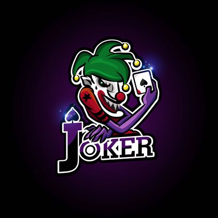 Joker esport logo design for sport team and clubのイラスト素材