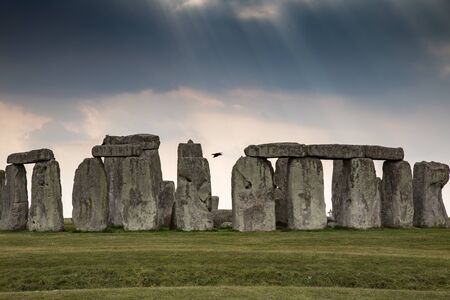 Stonehenge, Salisbury, Wiltshire England Standing neolithic stonesの写真素材