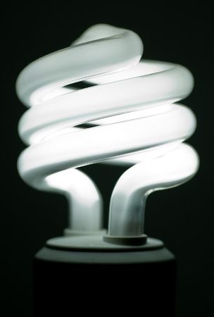 Compact flurorescent lightbulb (CFL)の写真素材