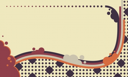 Abstract colorful background with lines, circles, dots, stripes and wavesのイラスト素材