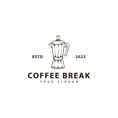 Coffee Break badgeのイラスト素材