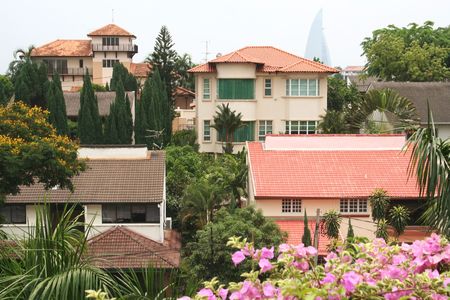 Residential homes, in the tropicsの写真素材