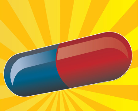 A pill, isometric vector illustrationのイラスト素材