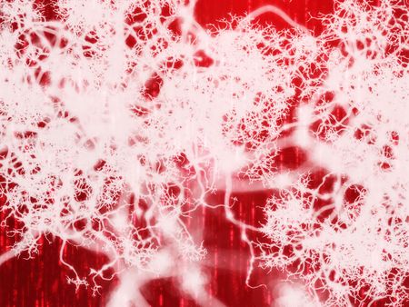 Illustration of a neural network carrying informationの写真素材