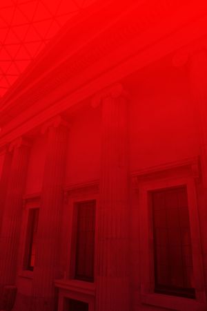 Grand building with pillars showing government, financeの写真素材