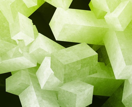 Crystal 3d cubes abstract background design illustrationの写真素材