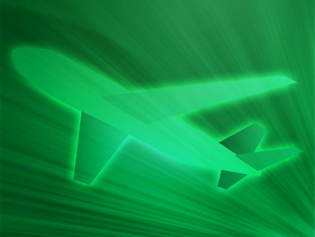 Illustration of an airplane showing air travelの写真素材