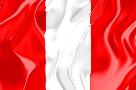 Flag of Peru, national country symbol illustrationの写真素材