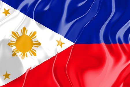 Flag of Philippines, national country symbol illustration