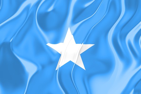Flag of Somalia, national country symbol illustrationの写真素材