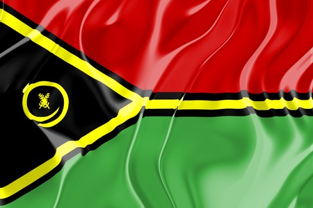 Flag of Vanuatu, national country symbol illustrationの写真素材