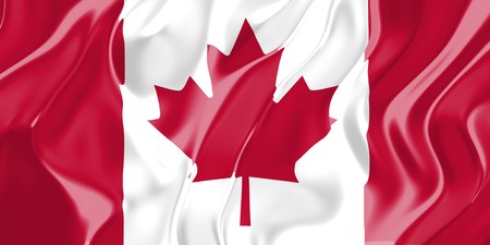 Flag of Canada, national country symbol illustrationの写真素材