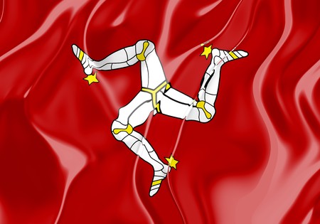 Flag of Isle of Man, national country symbol illustrationの写真素材