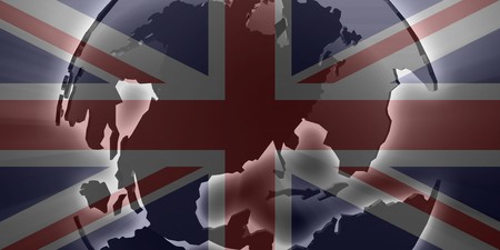 Flag of United Kingdom, national country symbol illustrationの写真素材