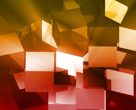 Abstract background illustration of cube geometric shapes