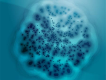 Illustration of bacterial cell growth diseased cellular materialの写真素材