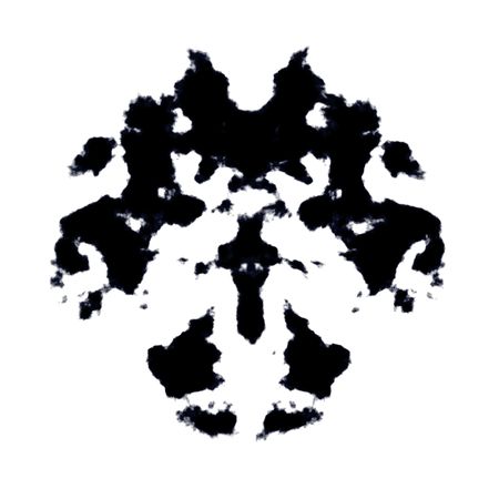 inkblot test illustration, random abstract designの写真素材