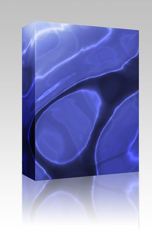 Software package box Abstract wallpaper illustration of wavy flowing energy and colors
