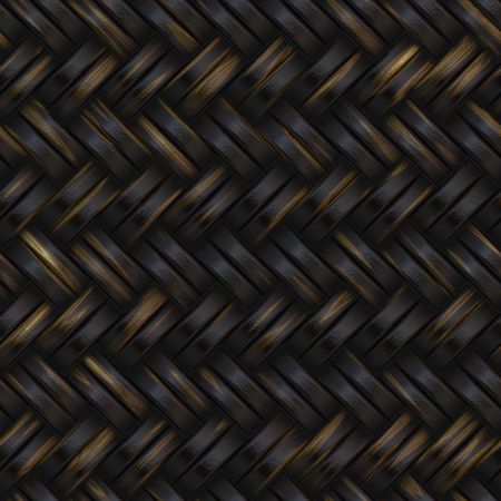 Woven basket twill texture seamlessly tiling background illustrationの写真素材