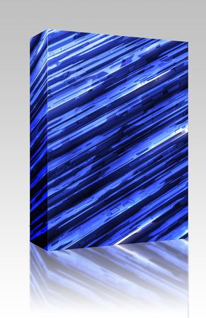 Software package box Futuristic technology 3d metal geometric abstract background