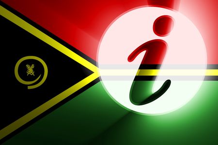 Flag of Vanuatu, national country symbol illustration information helpの写真素材