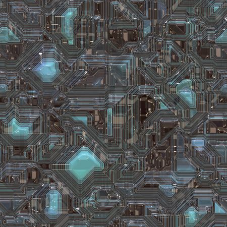 Abstract high tech circuitry technology background wallpaper illustrationの写真素材